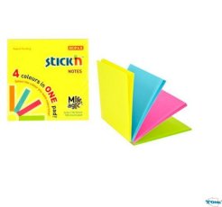 Bloczek STICKN MAGIC PAD 76x76mm neon mix kolorów 21571