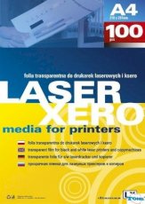 Folia do drukarek laserowych i kserokopiarek (100) LX A4 transparentna 100 mic. Argo 413038