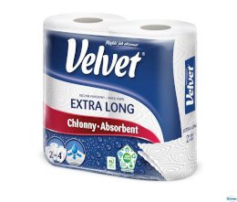 Ręcznik Velvet Extra Long Biały 2 rolki