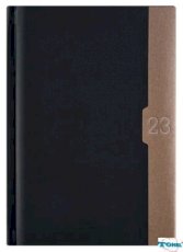 Kalendarz A-4 MAX książkowy (L1), 11 - czarny linea / złoty 2023 TELEGRAPH