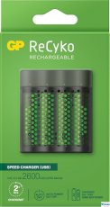 Ładowarka GP ReCyko do akumulatorów NiMH (4 x AA 2600mAh), USB GP Batteries M451 270AAHCE-EB4