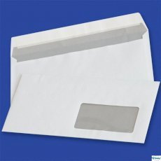 koperta DL białasamoprzylepna HK z okno prawe DL HK  110 x 220