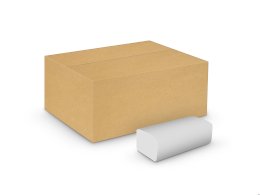 Ręczniki ZZ papierowe składane celuloza, 2 warstwy, biały, V-Fold 2800 listków (20szt) VELVET PROFESSIONAL No Name 5600049