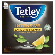 Herbata TETLEY INTENSIVE EARL GREY LEMON czarna 100 saszetek z zawieszką