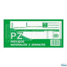 352-8 PZ przyjęcie materiałów z zewnątrz, 1/3 A4 80 kartek, MICHALCZYK&PROKOP