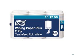 Ręcznik w roli Tork centralnego dozowania maxi, 2 warstwy, kolor biały, celuloza z makulaturą, długość 150m, (6 rol.), M2, 101250