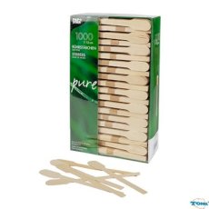 Mieszadełka drewniane 13 cm op.1000szt wiosło PURE 16715 Mieszadełka drewniane 13 cm op.1000szt wiosło PURE 16715