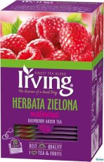 Herbata IRVING malina 20 kopert 1,5g zielona