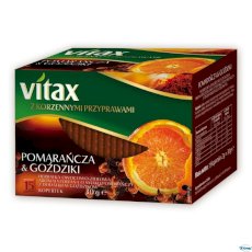 Herbata VITAX owocowo-ziołowa, pomarańcza i goździki, 15 kopert, 060453