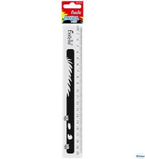 Linijka plastikowa 20cm GR-896E przezroczysta FIORELLO 130-1913