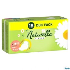NATURELLA Podpaski higieniczne classic (18szt.) duo pack 50638 NATURELLA Podpaski higieniczne classic (18szt.) duo pack 50638